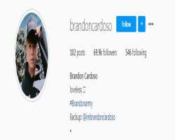 Cardoso updates his daily life activities and pictures on Instagram and has 69.6k followers.